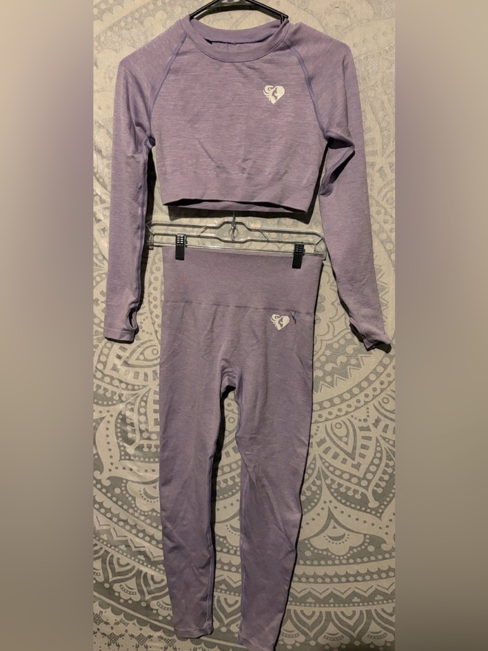 💜 Women’s Best Lavender Seamless Workout Set | Size S/M 💜